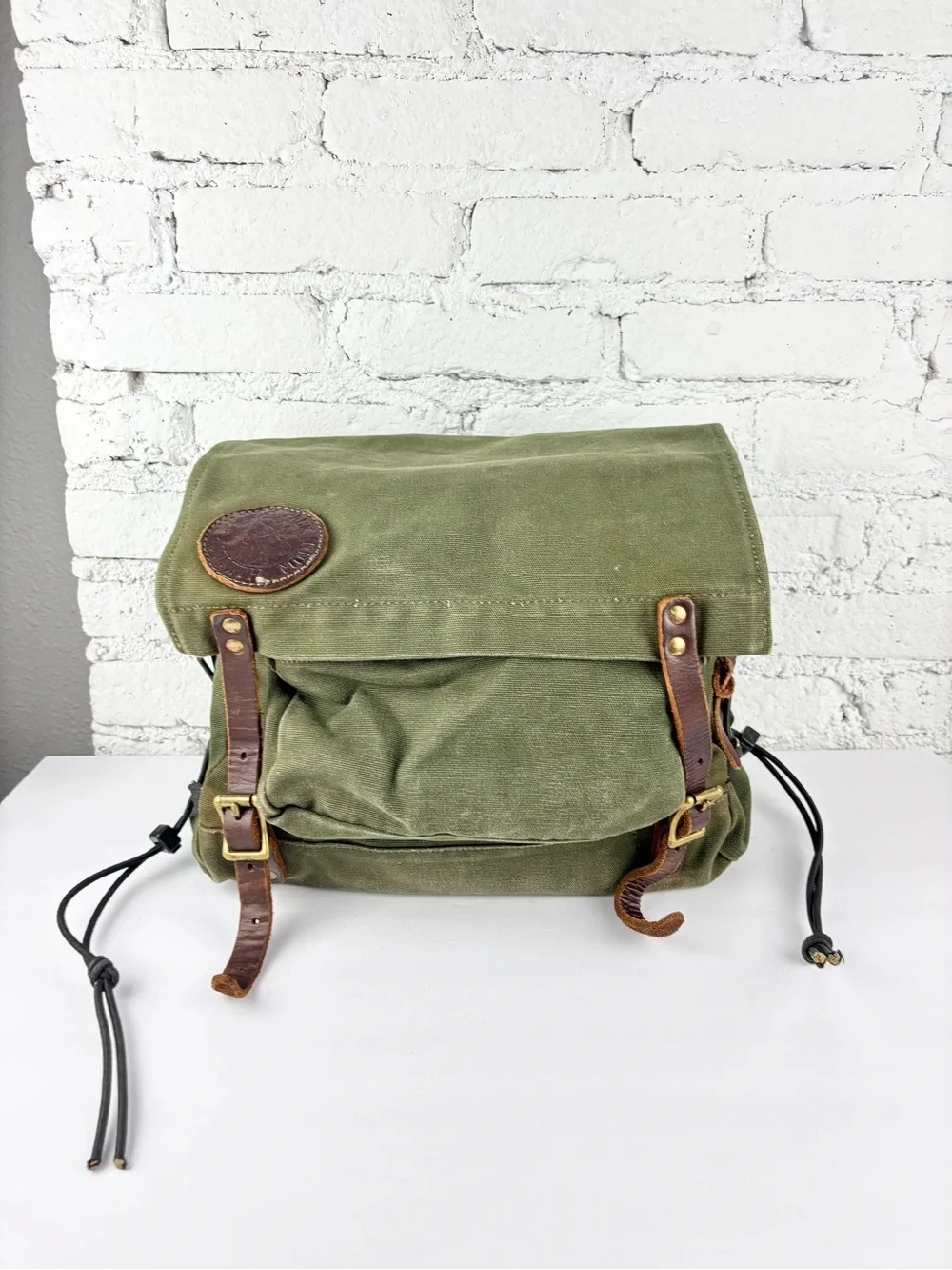Vintage Duluth Front Portage Pack Olive Canvas Bag